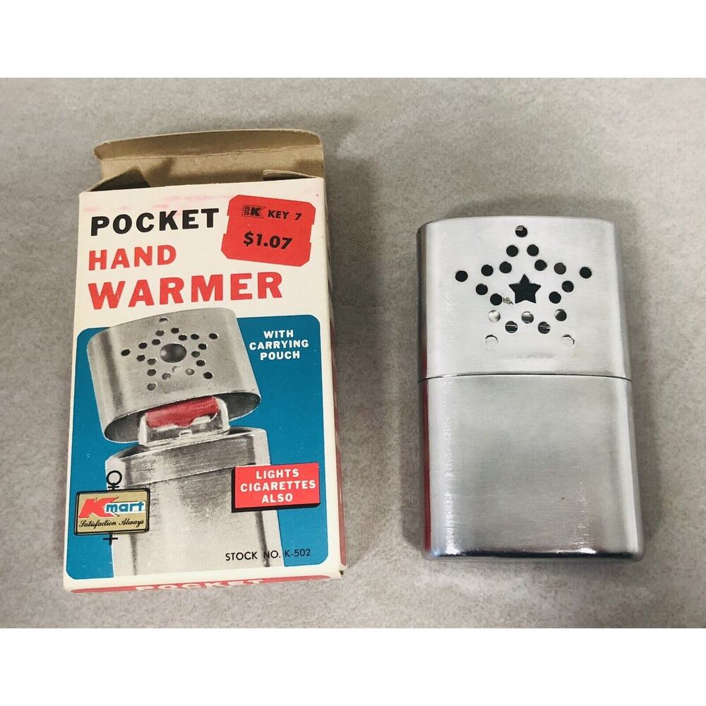 Vintage Pocket Hand Warmer Hunting Camping Outdoors Cold Weather K-Mart Kresge